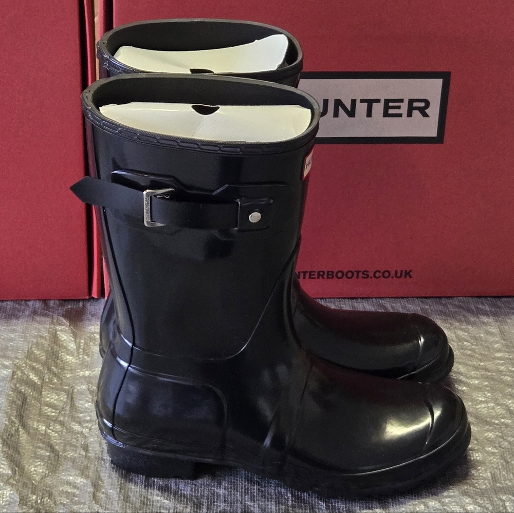 Women's Original Short Gloss‎ Rain Boots - Black - Picture 4 of 7